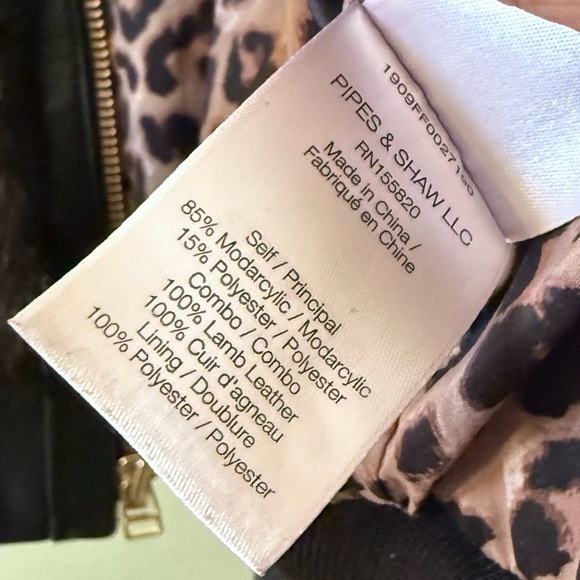 VERONICA BEARD Bellfire Faux Fur Bomber Jacket Dark Brown Sz XS - Picture 7 of 8